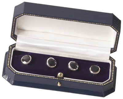 Sterling Silver Onyx Dress Shirt Studs 