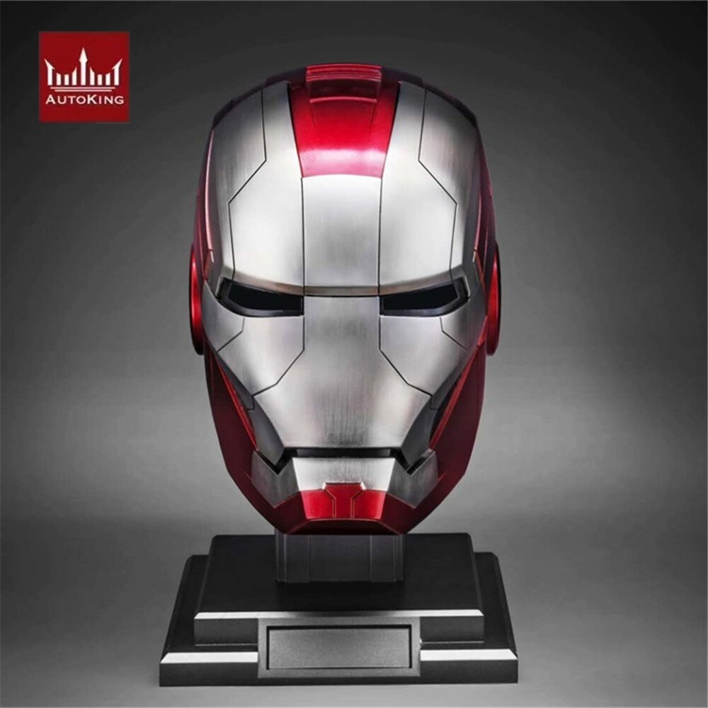 US In Stock: Iron Man Mark 5 Helmet 1/1 Wearable Voice Touch