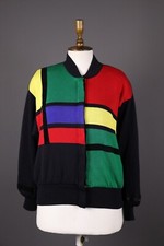 ESCADA by MARGARETHA LEY Vintage Multicolor Wool Cardigan Sweater Size 36