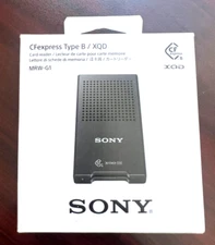 Sony MRW-G1 CFexpress Type B / XQD Memory Card Reader Black  New/Open Box