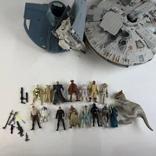 Vintage Original 1997 1995 Star Wars Millennium Falcon Luke Kenner Hasboro Lot
