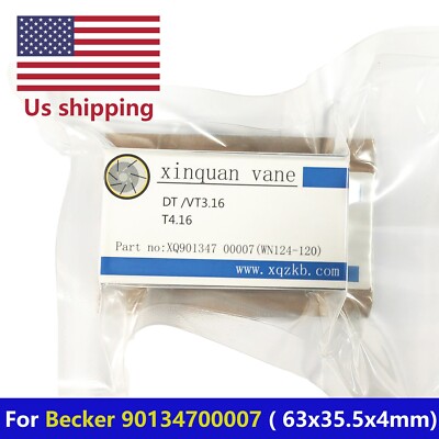 Carbon Vane for Becker Pump 90134700007(WN124-120) DT/VT3.16  T4.16    7 pcs