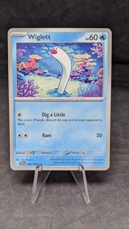 Wiglett 056/198 - Pokemon TCG - Misprint Error Crimped | eBay