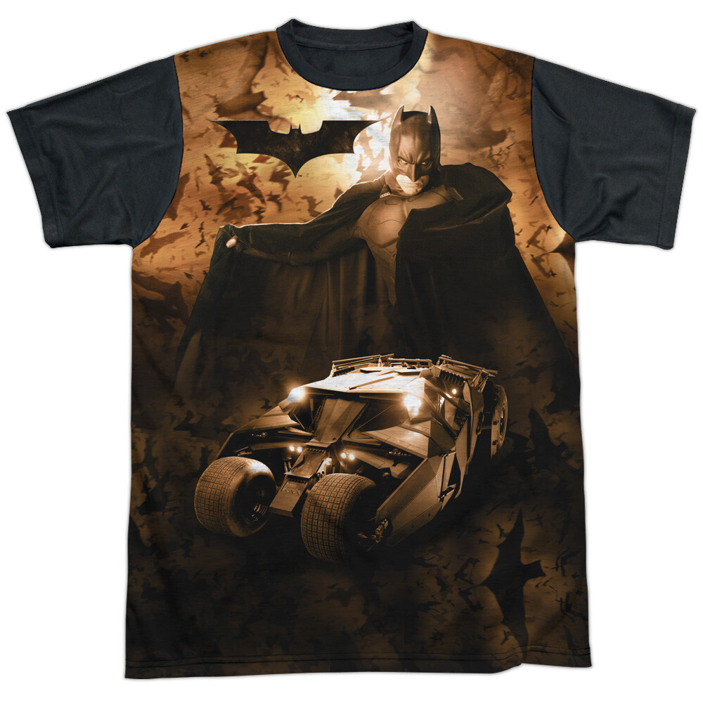 Batman Begins Batsmobile Adult Halloween Costume T Shirt (Black
