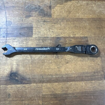#ad Husky Black Oxide Flex Combination 3 8 Inch Ratcheting Wrench SAE 12 Point $11.98