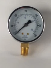101D-254H - 0-300 PSI/BAR-KPA LM 2-1/2″ Dry Gauge