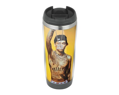 Central Cee Tattoos gelb - Reisebecher, wärmeisolierte Kaffeetasse