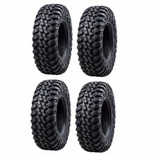 4-tusk Terrabite Radial 8 Ply Utv Tire Set (4 Tires) 2- 27x9-12 And 2- 27x11-12 