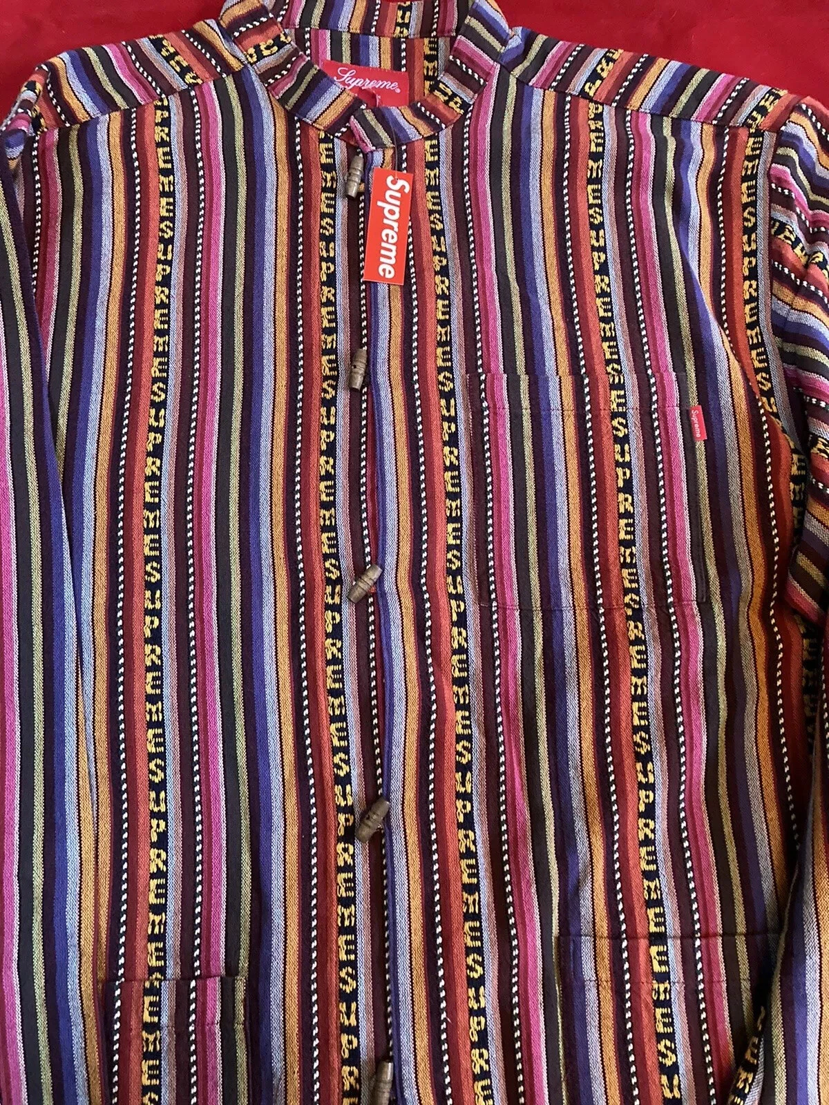 Chemise L/s à bascule tissée Supreme taille M neuve envoi rapide