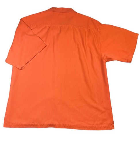 Eagle Dry Goods Silk Clemson Tigers Button Up Short Sleeved Shirt Mens Size L - Picture 2 of 10