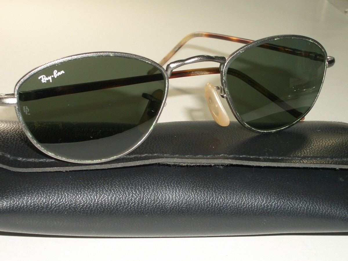 VINTAGE B&L RAY BAN W2861 NVAS G15 CRYSTAL GUNMETAL PEARL DROP