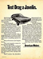 1968 AMC JAVELIN 343/280-HP ~ ORIGINAL PRINT AD