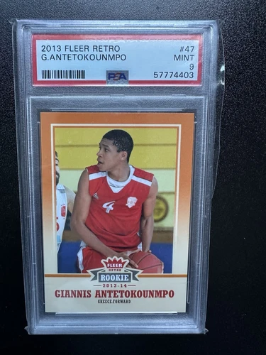 Giannis Antetokounmpo 2013-14 Fleer Retro PSA 9 Rookie Card