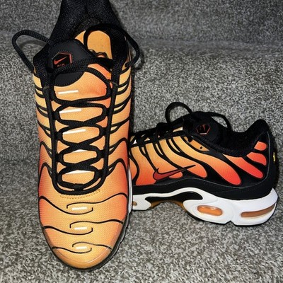 2018 Nike Air Max Plus TN OG Sz 12 Sunset Pimento Orange Black Tiger BQ4629-001