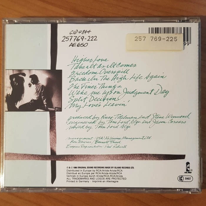 STEVE WINWOOD back in the high life SONOPRESS NM/EX (CD Album, Pop, Island) - Bild 4 von 4