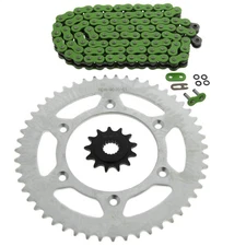 Honda 2002-14 CRF450 R / 88-91 CR500 R Green O Ring Chain & Sprocket 13/51 116L