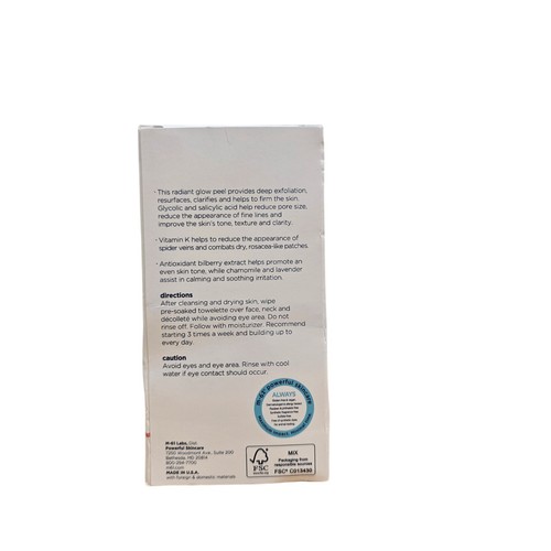 M-61 Power Glow Peel 1 Minute 1 Step Exfoliating Facial Peel 60 Treatments NIB - Picture 3 of 4