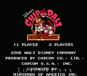 Disney's Chip 'n Dale Rescue Rangers NES Nintendo Game