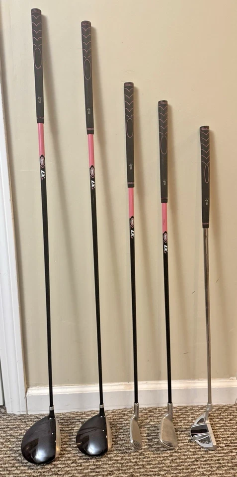Lynx LX Jr 5 Club Junior Golf Set with Stand Bag Pink Girls 60" - 63" Age 12 -14 - Image 2 of 4