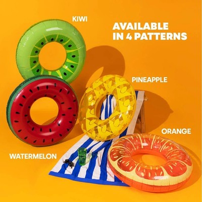 Aufblasbarer Schwimmring 90cm Wassermelone, Kiwi, Orange, Ananas Sommer Party Pool