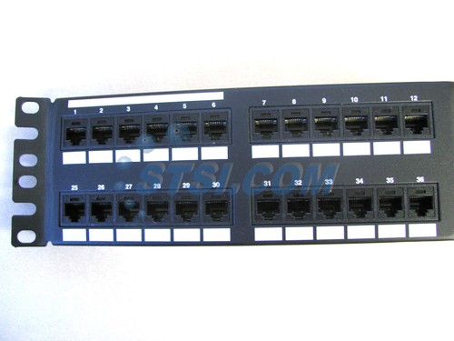 Panduit DPA486X88TGY 48-Port Cat6a Angled Patch Panel 10Gig ~STSI - Picture 2 of 6