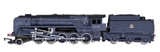 HORNBY R550 CLASS 9F 2-10-0 92166 IN BR BLACK WITH EARLY EMBLEM - FREE SHIP