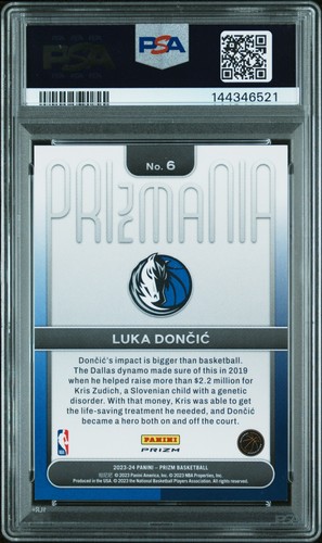 2023 Panini Prizm Prizmania Luka Doncic #6 PSA 9 - Picture 2 of 2