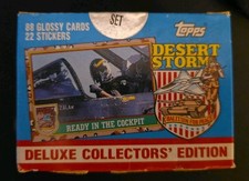 1991 Topps Desert Storm Glossy Complete Factory Set (88 cards + 22 stickers)