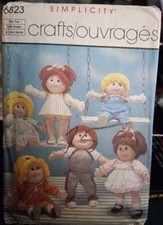 Pattern Simplicity 6823 Wardrobe for 16" 18" Soft Sculptured Dolls BX 4