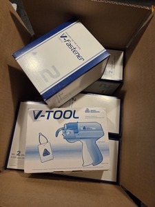 NEW Avery Dennison V-Tool & 25000 60mm Fasteners Tags Monarch Price Gun Security