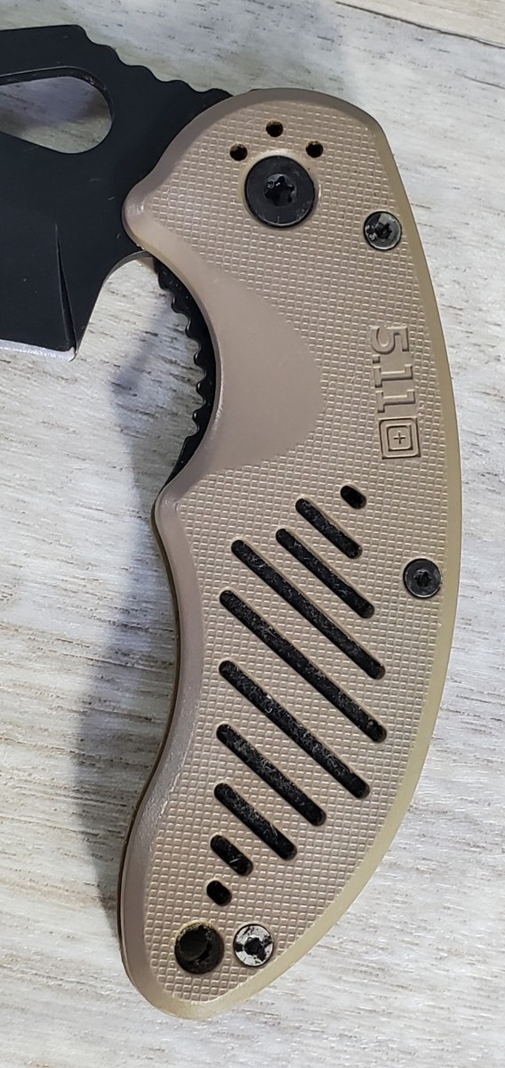 5.11 Tactical Bladetech Mike Vellekamp Pocket Camping Woods Knife