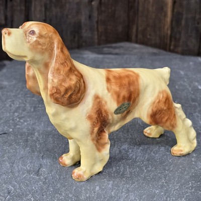 Vintage Mortens Studios Cocker Spaniel Dog Breed Enameled Metal Figure Figurine