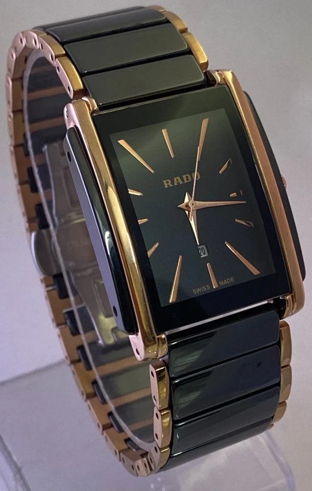 Reloj Pulsera Rado Integral Cerámica Dos Tonos Reacondicionado Muy Raro Hecho en Suiza Foto 4 de 4