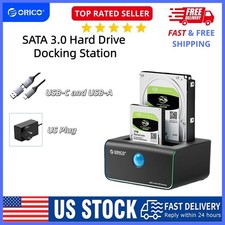 ORICO 2 Bay 2.5" 3.5" inch SATA HDD SSD External Case Hard Drive Docking Station