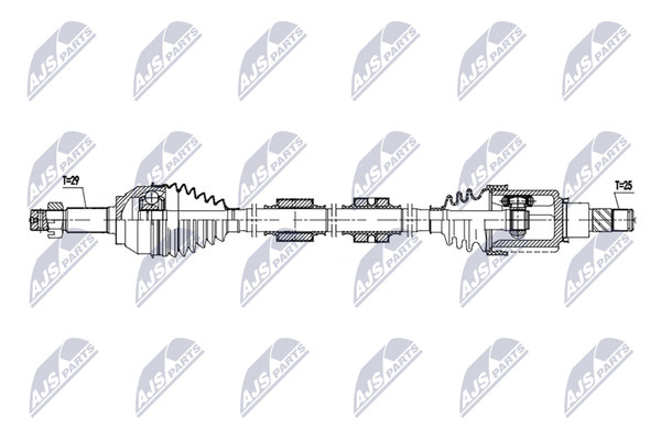 NTY Antriebswelle NPW-NS-180 FüR Nissan Juke F15-image