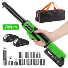 TaskStar 21V Cordless Electric Ratchet Wrench 3/8" Long Neck 70NM Variable Speed