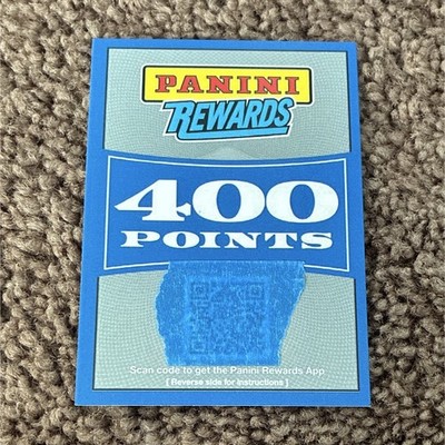 400 Panini Points - Redemption Card (Unused)