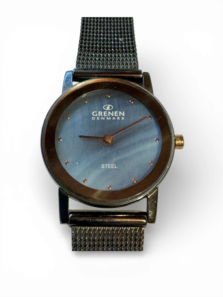 Women\'s Grenen Denmark Round Black Dial Crystal Marker Mesh Bracelet Watch 09 Skagen Grenen Women Quartz Wristwatches for sale | eBay main image 4