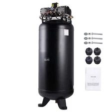 Uimoso 80 Gallon Air Compressor 6.5 HP 15.5 SCFM@90 PSI 2-Stage 145PSI 3-Phase