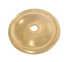 B&P Lamp Cast Brass Bobesche, 3 3/16" Dia., Unfinished Brass