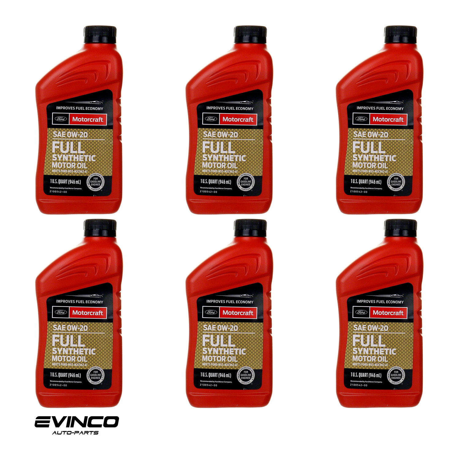 Motorcraft 0W20 Full Synthetic Case of 6 Quarts