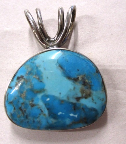 STERLING SILVER BARSE TURQUOISE PENDANT