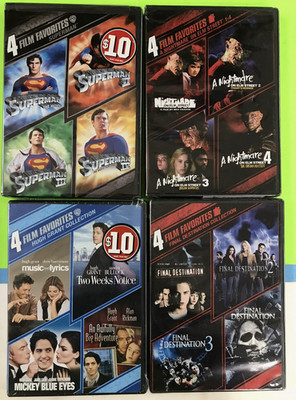 4x FILM FAVORITES NEW DVDS: Superman/Nightmare Elm/Hugh Grant/Final Dest.. #3934