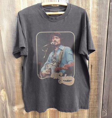 Waylon Jennings T-Shirt Outlaw Country Music Graphic Tee Cotton T-Shirt