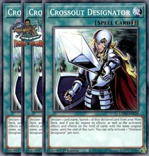 Yugioh! 3x Crossout Designator L5DD-ENY28 Common 1st Ed NM