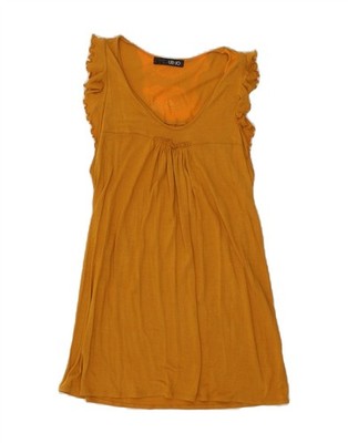 Liu Jo Damen A-Linien Kleid IT 42 Medium Gelb BH72