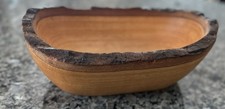 Rustic Decorative Wood Bowl with Live Edge 11  x7  x4  