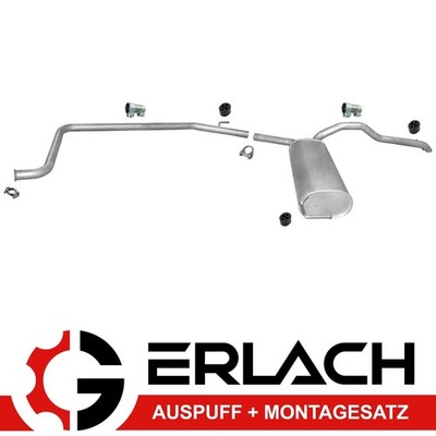 Auspuffanlage für Primastar Vivaro Trafic II 1.9 Di DTi dCi kurz 3615