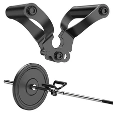 Double D Row,V Bar Landmine Handle Attachment for Barbell Bar, Handle Cable A...