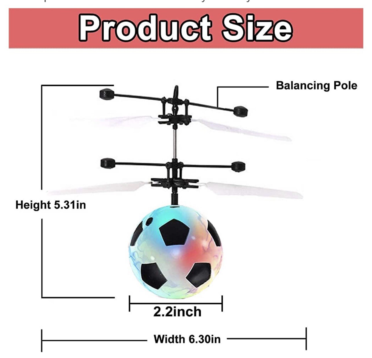 Flying Ball Toy-Pack Of Two-New Damaged Box